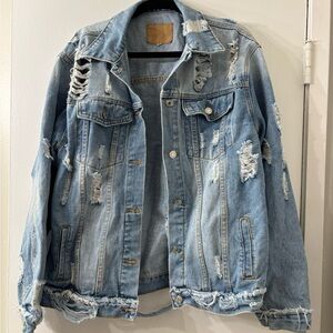 Distressed Denim Jacket
